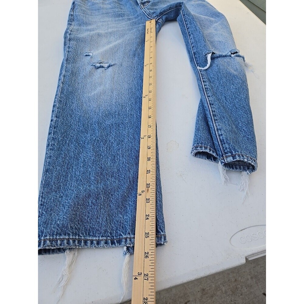 Pistola Denim Women’s Size 27 Distressed Straight Leg Jeans Blue Wash - Picture 9 of 12